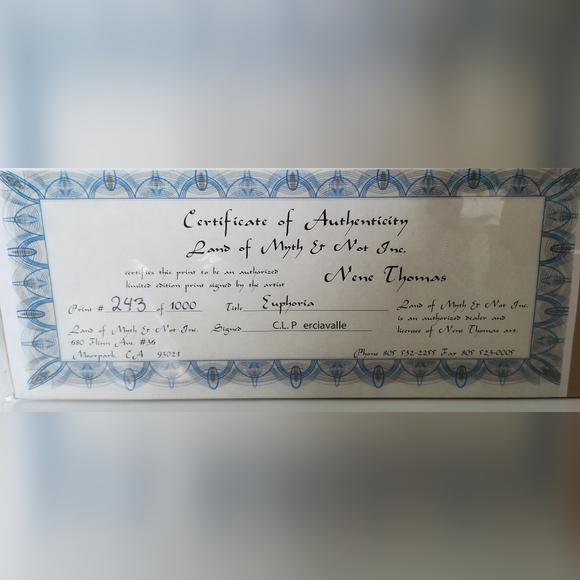 Nene Thomas Euphoria Horse Fairy Limited Edition Print Signed Numbered - Picture 14 of 15